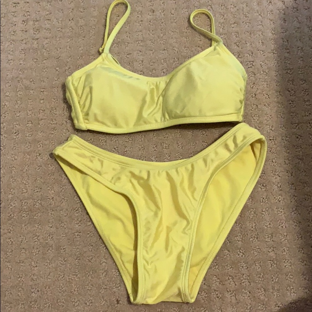 Yellow bikini